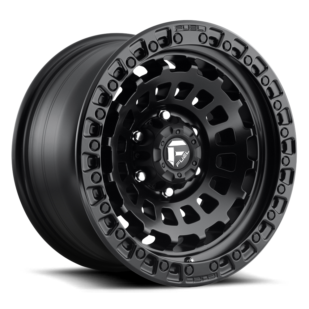 Aluminum 17X9 Zephyr D633 Matte Black Fuel Off Road Wheels