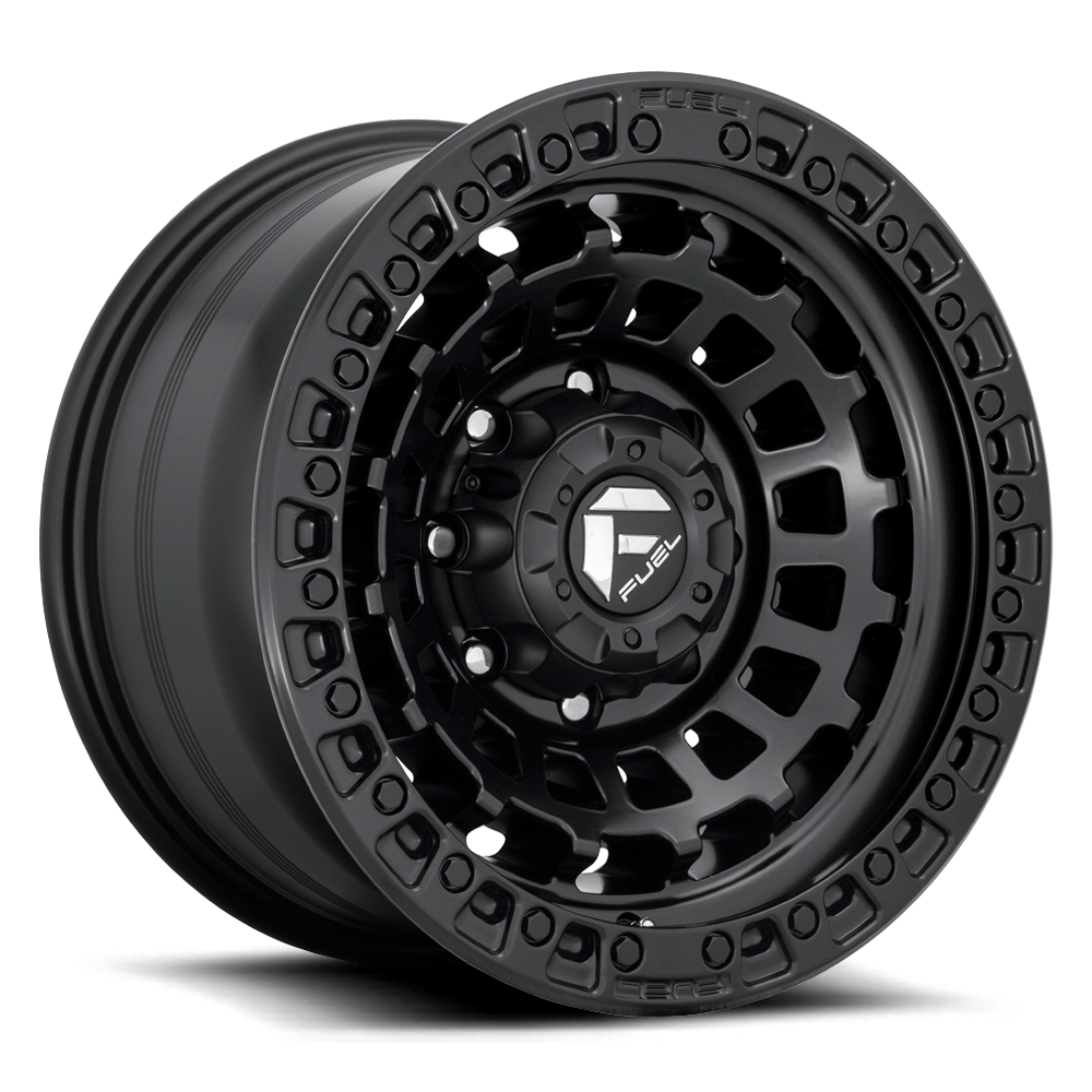 Aluminum 18X9 Zephyr D633 Matte Black Fuel Off Road Wheels-12