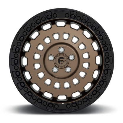 Aluminum 17X9 Zephyr D634 Matte Bronze W/Black Bead Ring Fuel Off Road Wheels-14