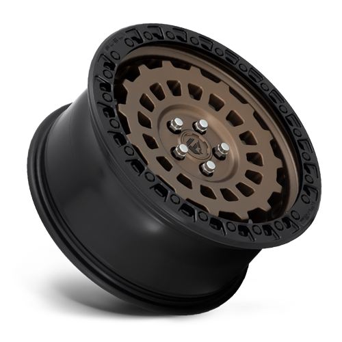 Aluminum 17X9 Zephyr D634 Matte Bronze W/Black Bead Ring Fuel Off Road Wheels-10