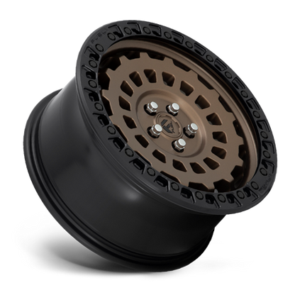 Aluminum 17X9 Zephyr D634 Matte Bronze W/Black Bead Ring Fuel Off Road Wheels-10