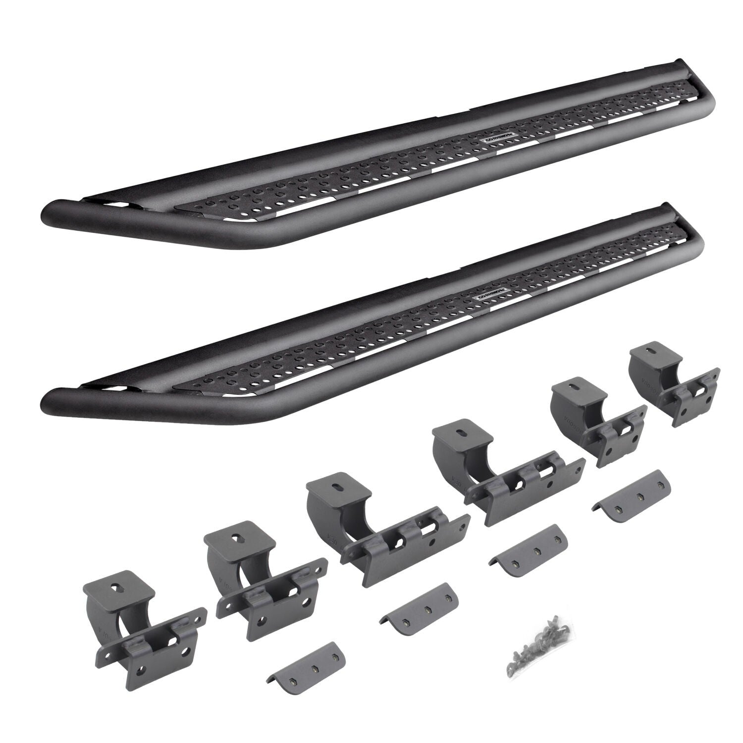 Dominator Xtreme D6 SideSteps With Mounting Bracket Kit Textured Black 2022-2026 Ford Maverick Go Rhino-2