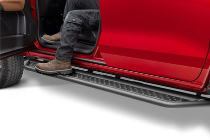 Dominator Xtreme D6 SideSteps With Mounting Bracket Kit Textured Black 2015-2026 Colorado/Canyon Go Rhino-3