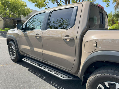 Dominator Xtreme D6 SideSteps W/ Mounting Bracket Kit Text. 2005-2026 Nissan Frontier Extended Cab Go Rhino-8