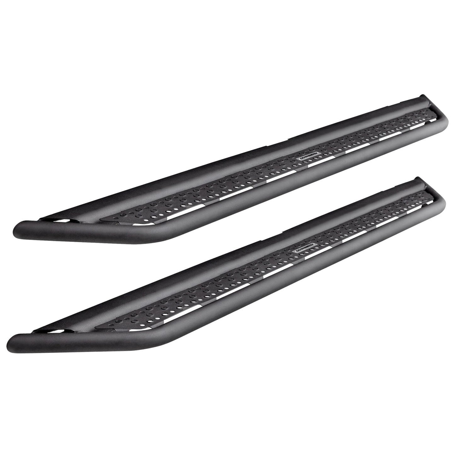 Dominator Xtreme D6 SideSteps With Mounting Bracket Kit Textured Black 2016-2024 Nissan TITAN XD 2017-2024 Nissan TITAN Go Rhino