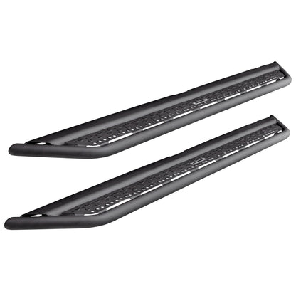 Dominator Xtreme D6 SideSteps With Mounting Bracket Kit Textured Black 2016-2024 Nissan TITAN XD 2017-2024 Nissan TITAN Go Rhino