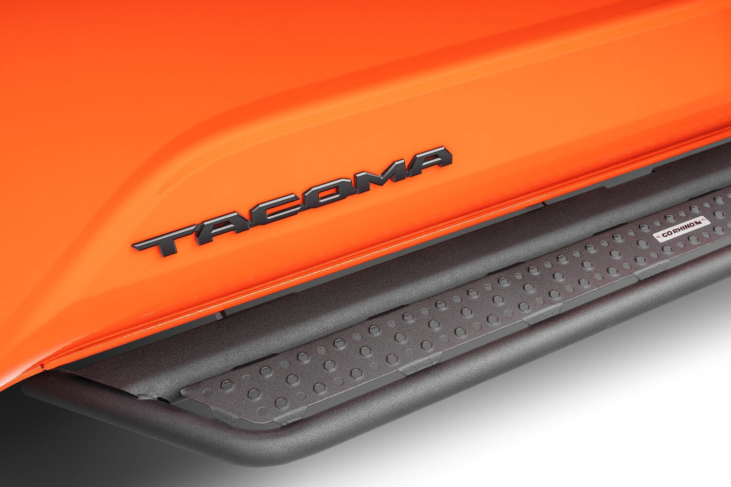Dominator Xtreme D6 Side Steps with Rocker Panel Mounting Kit Double Cab Only Textured Black 2024-2026 Toyota Tacoma Go Rhino-2