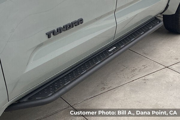 Dominator Xtreme D6 SideSteps With Mounting Bracket Kit Textured Black 2022-2026 Toyota Tundra Go Rhino-5