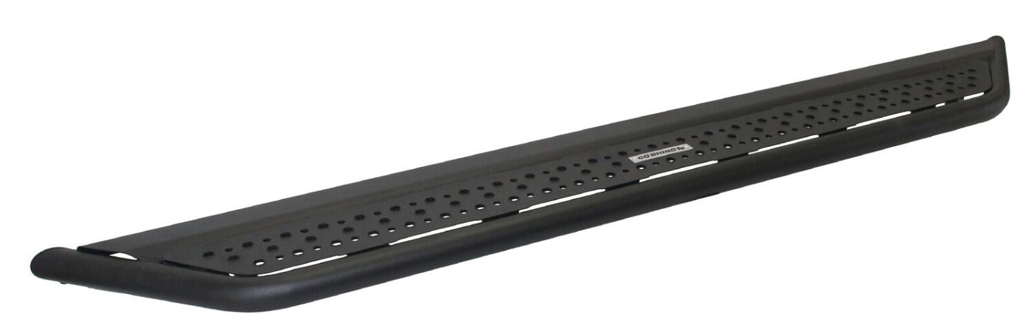 Dominator Xtreme D6 SideSteps With Mounting Bracket Kit Textured Black 2018-2026 Jeep Wrangler Go Rhino-3