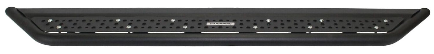 Dominator Xtreme D6 SideSteps With Mounting Bracket Kit Textured Black 2018-2026 Jeep Wrangler Go Rhino-4