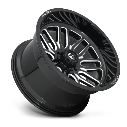 Aluminum 22X10 Ignite D662 Gloss Black Milled Fuel Off Road Wheels-4