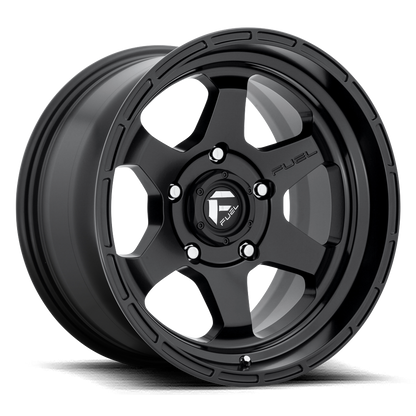 Aluminum 17X10 Shok D664 Matte Black Fuel Off Road Wheels-9
