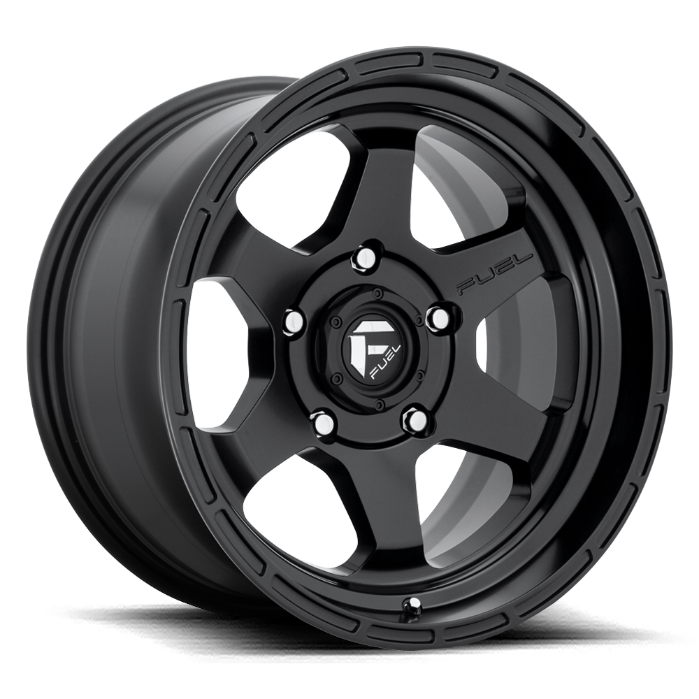 Aluminum 17X9 Shok D664 Matte Black Fuel Off Road Wheels-6