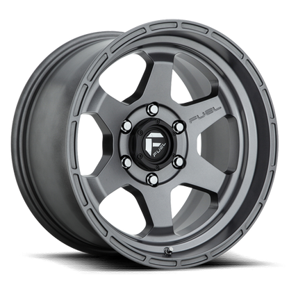 Aluminum 17X9 Shok D665 Matte Anthracite Gray Fuel Off Road Wheels
