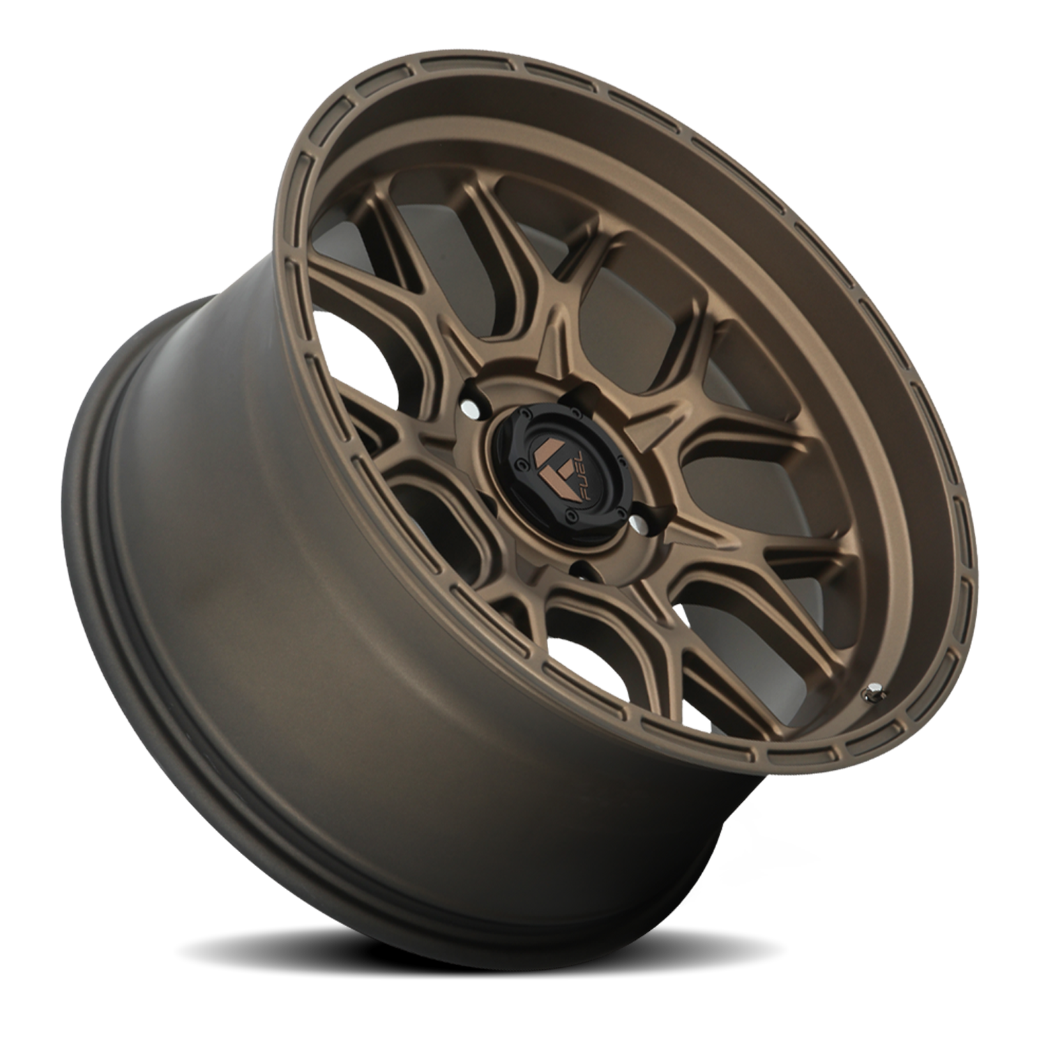 Aluminum 17X9 Tech D671 Matte Bronze Fuel Off Road Wheels-7