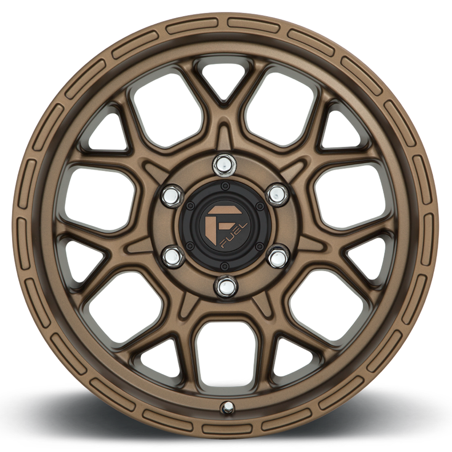 Aluminum 17X9 Tech D671 Matte Bronze Fuel Off Road Wheels-5