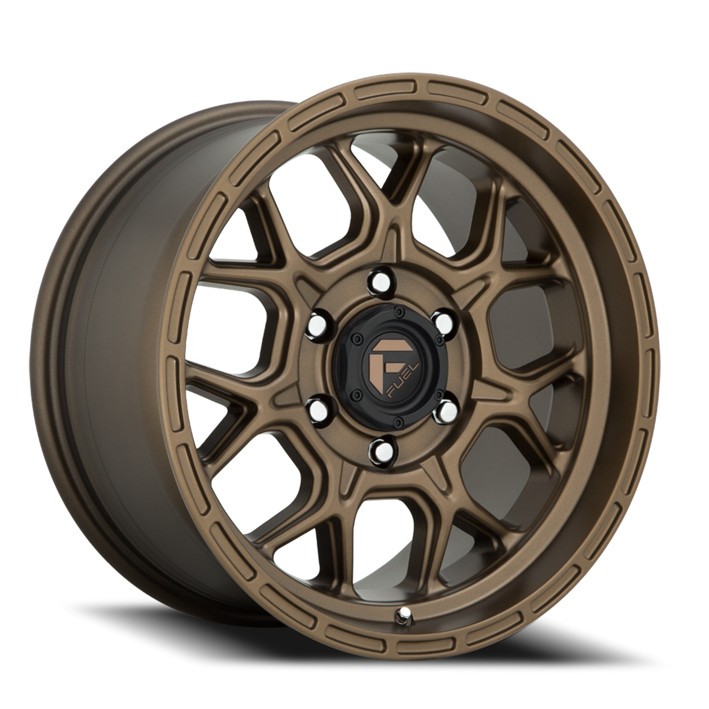 Aluminum 17X9 Tech D671 Matte Bronze Fuel Off Road Wheels