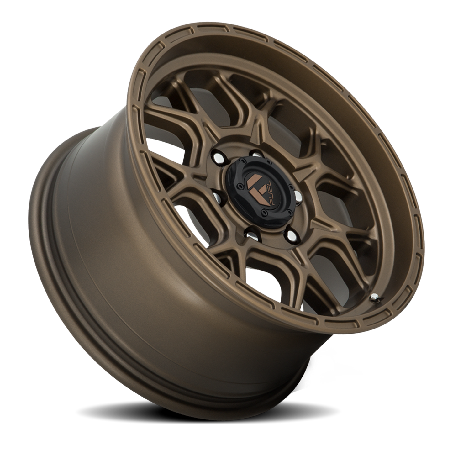 Aluminum 17X9 Tech D671 Matte Bronze Fuel Off Road Wheels-1