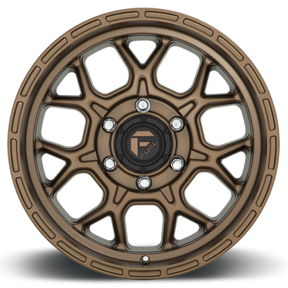 Aluminum 17X9 Tech D671 Matte Bronze Fuel Off Road Wheels-2