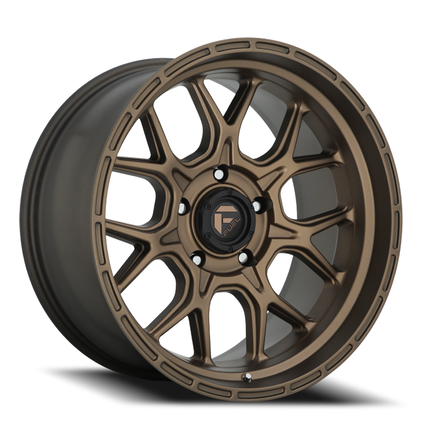 Aluminum 20X10 Tech D671 Matte Bronze Fuel Off Road Wheels