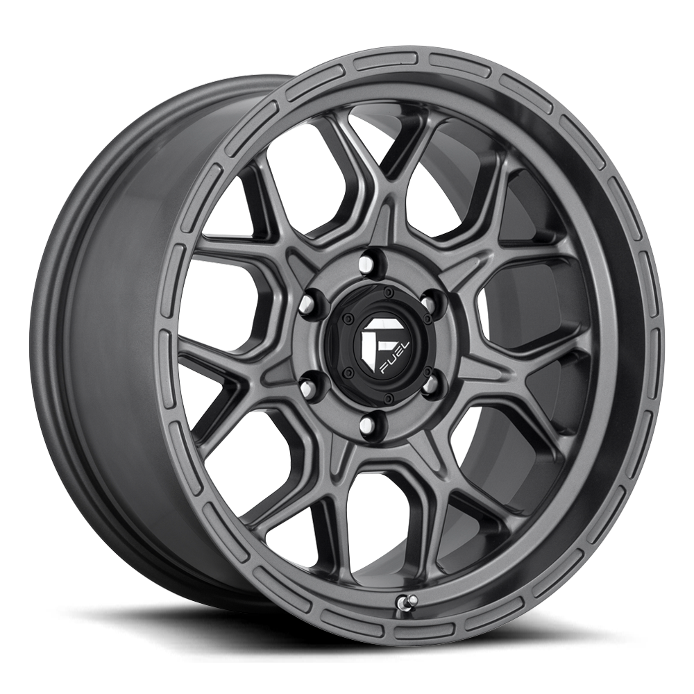 Aluminum 18X9 Tech D672 Matte Anthracite Gray Fuel Off Road Wheels-6