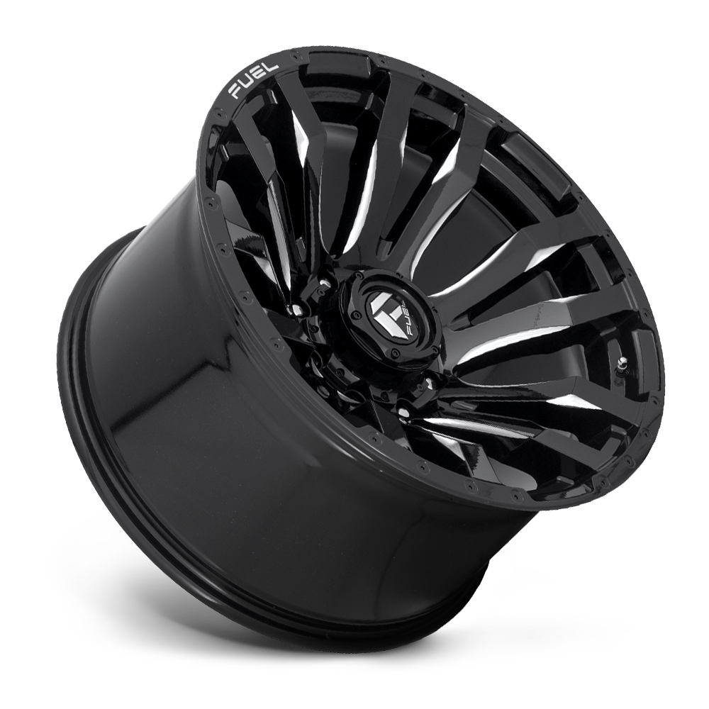 Aluminum 17X9 Blitz D673 Gloss Black Milled Fuel Off Road Wheels-25