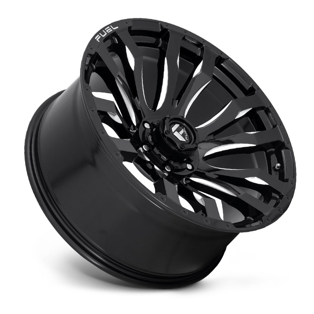 Aluminum 17X9 Blitz D673 Gloss Black Milled Fuel Off Road Wheels-19