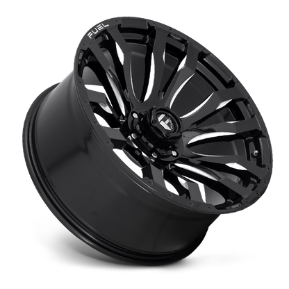 Aluminum 17X9 Blitz D673 Gloss Black Milled Fuel Off Road Wheels-19