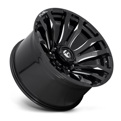 Aluminum 17X9 Blitz D673 Gloss Black Milled Fuel Off Road Wheels-10