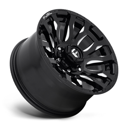 Aluminum 17X9 Blitz D673 Gloss Black Milled Fuel Off Road Wheels-7