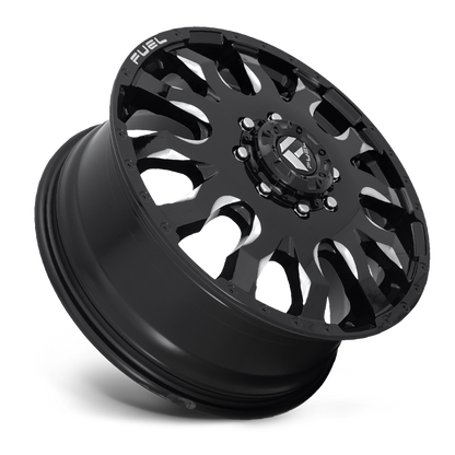 Dually 20X8.25 Blitz Dually D673 Gloss Black Milled Fuel Off Road Wheels-33