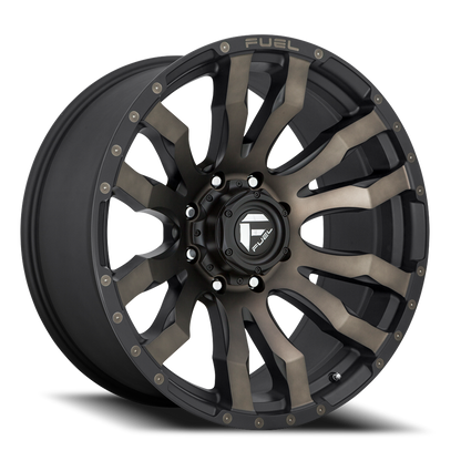 Aluminum 17X9 Blitz D674 Matte Black Double Dark Tint Fuel Off Road Wheels-30