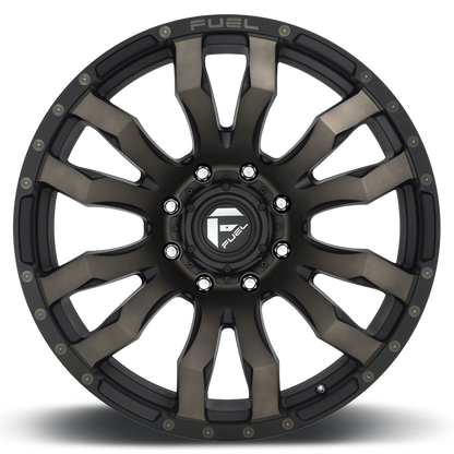 Aluminum 17X9 Blitz D674 Matte Black Double Dark Tint Fuel Off Road Wheels-29