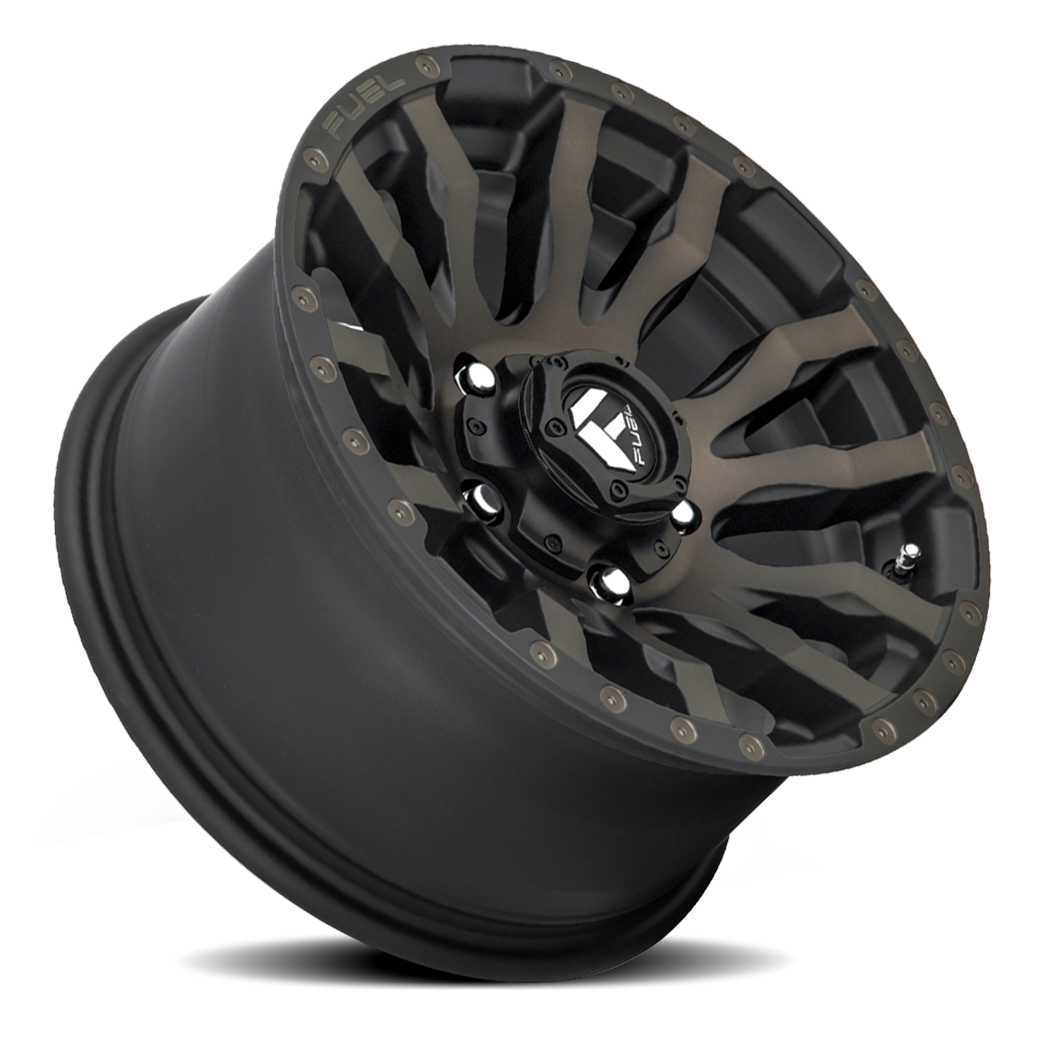 Aluminum 17X9 Blitz D674 Matte Black Double Dark Tint Fuel Off Road Wheels-22