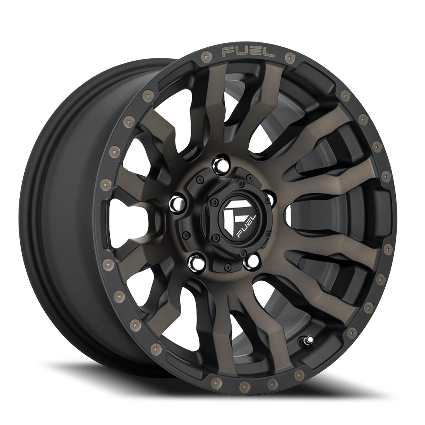 Aluminum 17X9 Blitz D674 Matte Black Double Dark Tint Fuel Off Road Wheels-18
