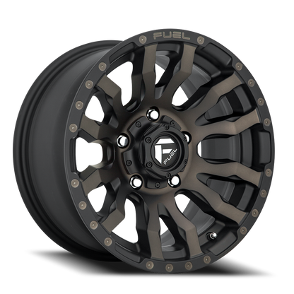 Aluminum 17X9 Blitz D674 Matte Black Double Dark Tint Fuel Off Road Wheels-18
