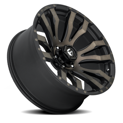 Aluminum 17X9 Blitz D674 Matte Black Double Dark Tint Fuel Off Road Wheels-10