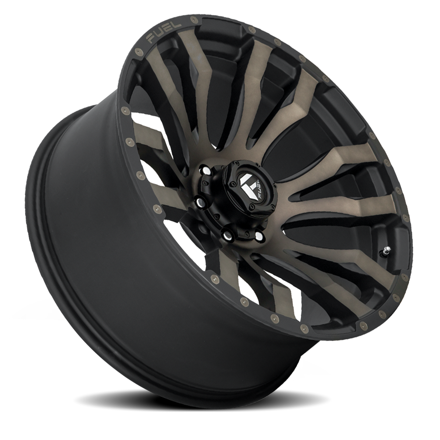 Aluminum 17X9 Blitz D674 Matte Black Double Dark Tint Fuel Off Road Wheels-1