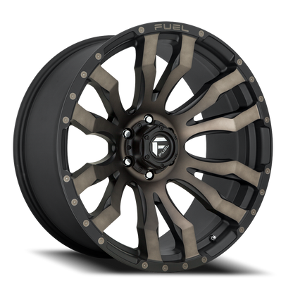 Aluminum 18X9 Blitz D674 Matte Black Double Dark Tint Fuel Off Road Wheels-3