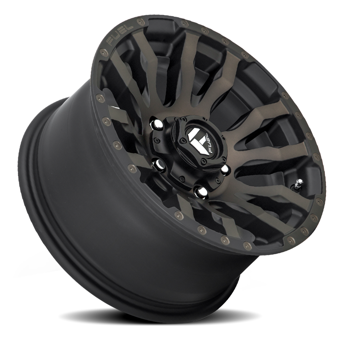 Aluminum 20X10 Blitz D674 Matte Black Double Dark Tint Fuel Off Road Wheels-13
