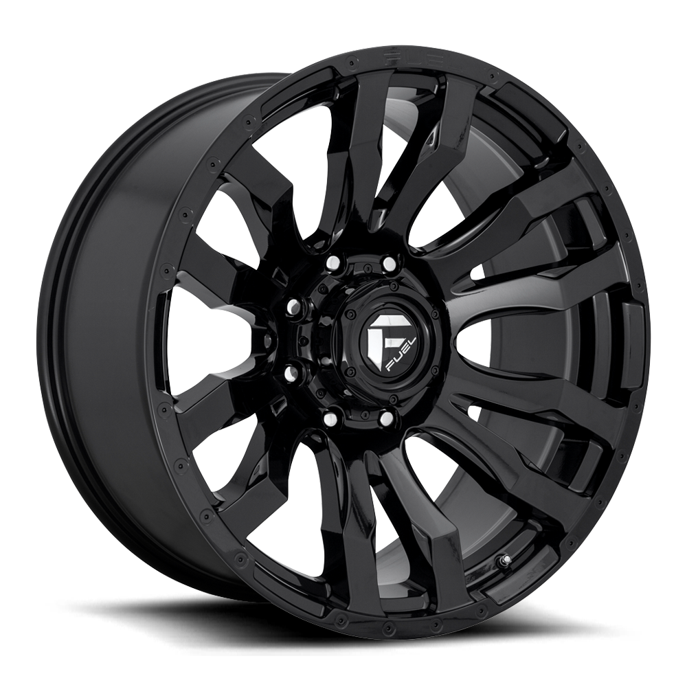 Aluminum 17X9 Blitz D675 Gloss Black Fuel Off Road Wheels-15