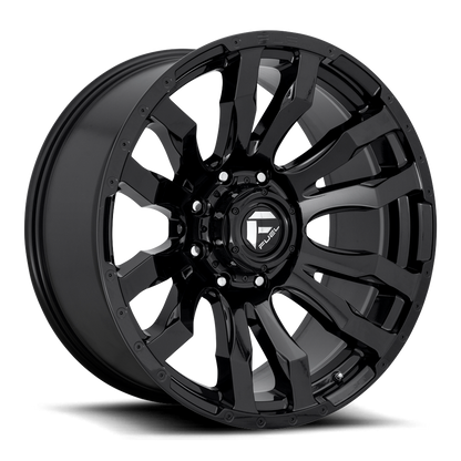 Aluminum 17X9 Blitz D675 Gloss Black Fuel Off Road Wheels-15
