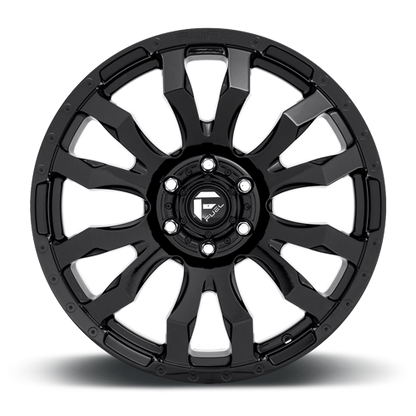 Aluminum 17X9 Blitz D675 Gloss Black Fuel Off Road Wheels-11