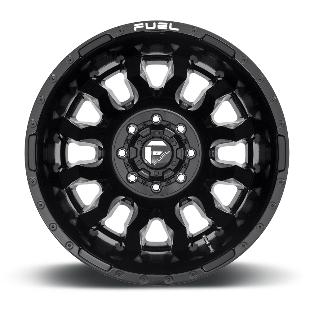 Dually 20X8.25 Blitz Dually D675 Gloss Black Fuel Off Road Wheels-11