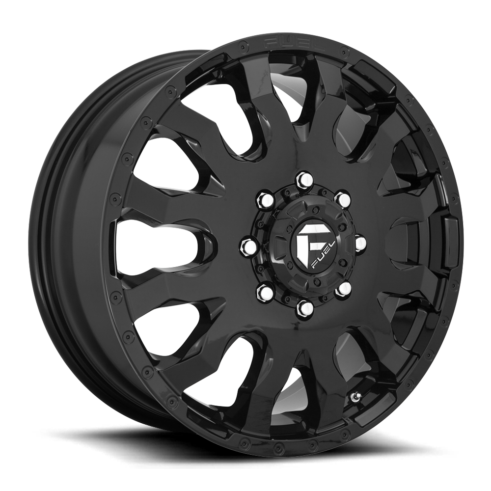 Dually 20X8.25 Blitz Dually D675 Gloss Black Fuel Off Road Wheels-6