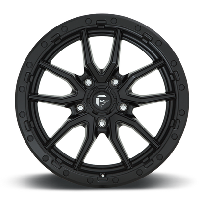 Aluminum 17X9 Rebel D679 Matte Black Fuel Off Road Wheels-23