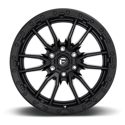 Aluminum 17X9 Rebel D679 Matte Black Fuel Off Road Wheels-8