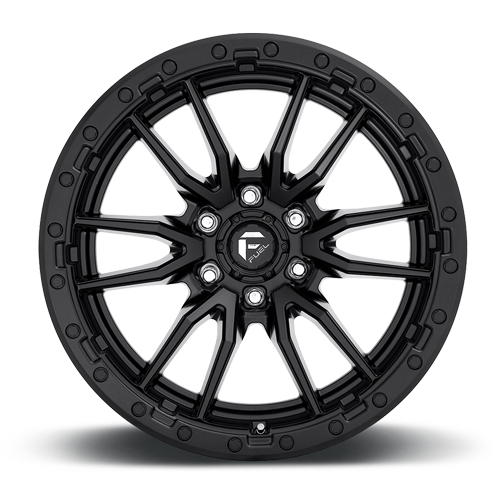 Aluminum 20X9 Rebel D679 Matte Black Fuel Off Road Wheels-8