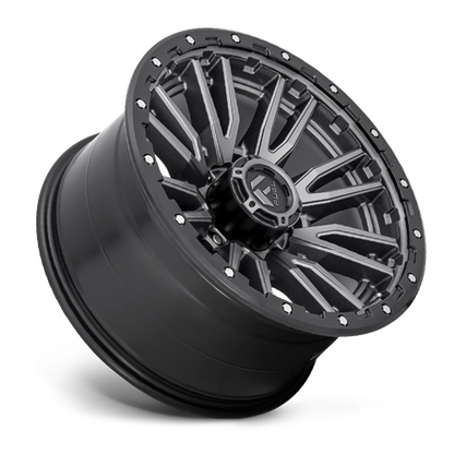 Aluminum 20X10 Rebel D680 Matte Gunmetal Gray Black Bead Ring Fuel Off Road Wheels-10