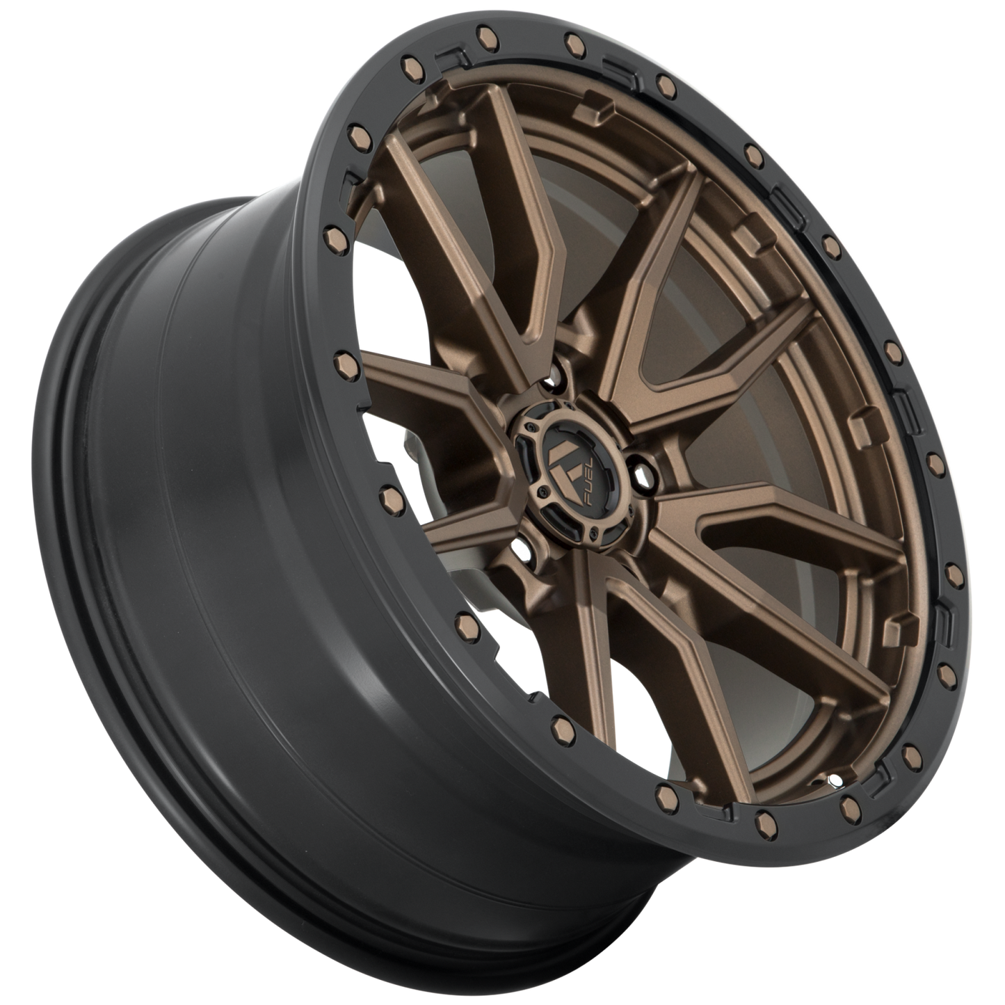 Aluminum 17X9 Rebel D681 Matte Bronze Black Bead Ring Fuel Off Road Wheels-28